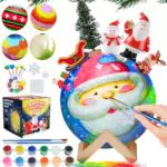 ONLYFUN Weihnachtliches DIY Bastelset für Kinder, Kinder Mondlicht mit Santa Claus Zubehör