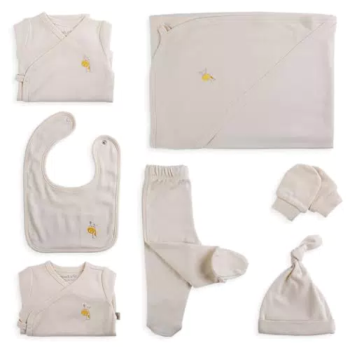 ORGANICKID Baby Set Neugeborene, weiche Bio-Baumwolle allergikerfreundlich