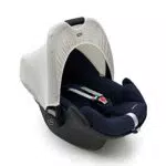 Original Dooky Hoody Sonnenschutz Sonnenverdeck für Babyschalen oder Kinderwagen Schwarz-Weiß Gestreift