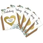 OWLBOOK 5 Rubbelkarten zum selber beschriften - Einladung - Rubbellos für eigenen Text Geschenke Geschenkideen als Einladungskarte zum Geburtstag