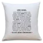 OWLBOOK Löwenmama Flauschiges Kissen Geschenke Geschenkideen für Mama zum Muttertag Zierkissen mit Füllung
