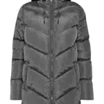 OXMO Naara Damen Steppmantel Wintermantel Winterjacke gefüttert mit hochabschließendem Kragen