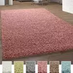 Paco Home Shaggy Teppich Hochflor Langflor Teppiche Hochwertig Pastell Uni Versch. Farben
