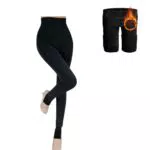 Petalum Damen weiche Slim Leggings Leggings Hose Dicke Winter warme Fleece-Futter Stretch Hüfthose Gamaschen Taille 50-86cm für EU32-42