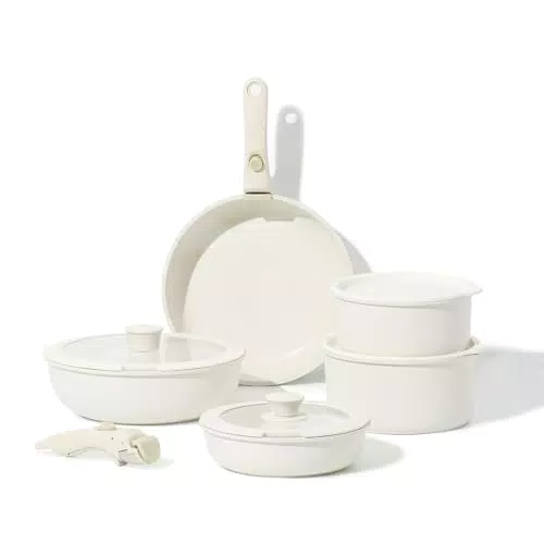 Pfannenset 11-Teilig, Pfanne 20/26cm, Topf 18/20cm, Tiefe Bratpfanne 26cm