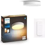 Philips Hue White Amb. Enrave Deckenleuchte LED 9, 6W S weiß 1200lm inkl. Dimmschalter