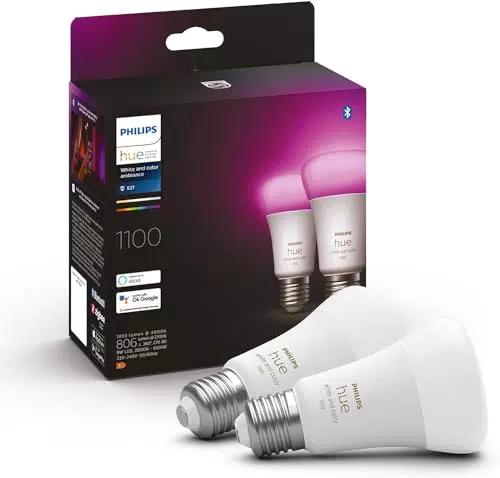 Philips Hue White & Color Ambiance E27 1100 LED Lampen 2-er Pack