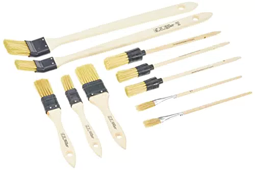 Pinselset Malerpinsel Set 10 teilig mit Flachpinsel