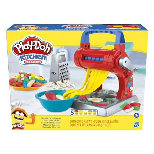 Play-Doh E7776 Kitchen Creations Super Nudelmaschine Spielset für Kinder ab 3 Jahren