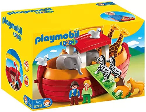 PLAYMOBIL 1.2.3 6765 Meine Mitnehm-Arche-Noah, mit 12 Tieren