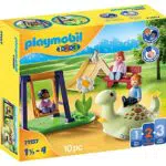 PLAYMOBIL 1.2.3 71157 Spielplatz, Lernspielzeug & Motorikspielzeug für Kleinkinder