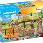 PLAYMOBIL Family Fun 71192 Löwen im Freigehege, Mit 4 Löwen als Spielzeugtiere