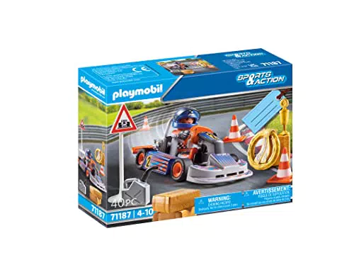 PLAYMOBIL Sports&Action 71187 Racing Cart mit Siegeskranz und vielem weiteren Zubehörteilen