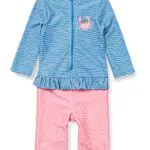 Playshoes Mädchen 461295 Badeanzug, 780 - Blau/Pink