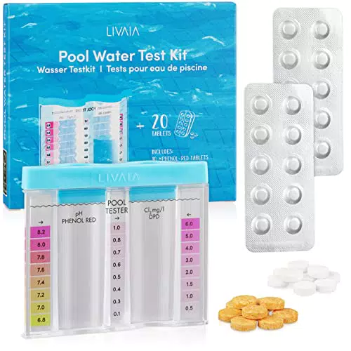 Pooltester Chlor und pH: 3er Starter Set mit Test Container