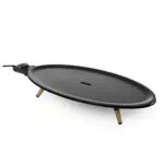 Princess Elypse Pure Tischgrill, Oval Raclette, 60x30cm Bratfläche