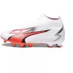 PUMA Herren Ultra Match+ Ll Fg/Ag Fussballschuh, White Black fire Orchid