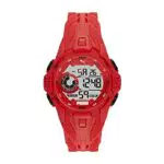 Puma Herrenuhr Bold, Digitales Uhrwerk, 45mm Rotes PolyurethanGehäuse mit PolyurethanArmband