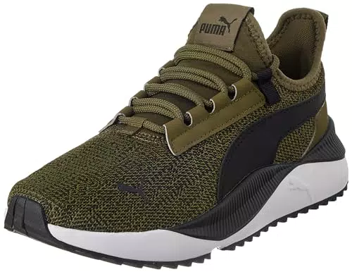 PUMA Pacer Easy Street JR Sneaker, Olive DRAB Black