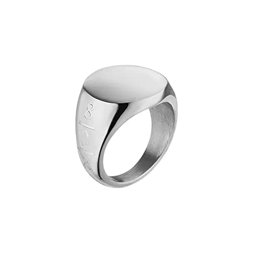 Purelei Round 808 Ring, Damen und Herren Ring aus langlebigem Edelstahl