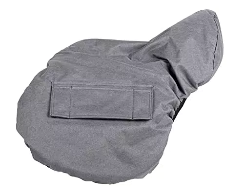 QHP Sattel Sitzbezug, Farbe:grau