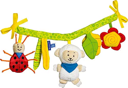 Ravensburger ministeps 4157 Kinderwagenkette, Kinderwagenspielzeug mit Glöckchen und Plüschtieren