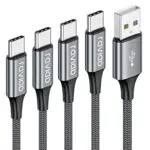 RAVIAD USB Typ C Kabel, Nylon Typ C Ladekabel und Datenkabel USB C Schnellladekabel für Samsung Galaxy S10/S9/S8+
