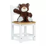 Relaxdays Kinderstuhl RUSTICO aus Bambus, Für Jungen und Mädchen