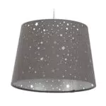 Relaxdays Kinderzimmerlampe Sterne, hängende Schirmlampe