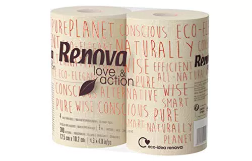 Renova Eco Love & Action Toilettenpapier, 4 Stück