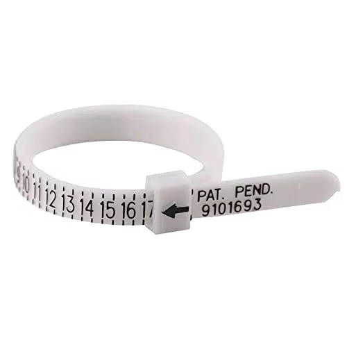 Ringmaßband/Ringgrößenmesser, Ring Sizer Messen Finger Gauge Skala Messwerkzeug Finger Stick Hochzeit Ring Tester Lineal