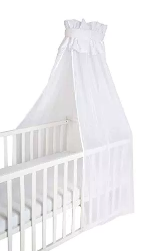 roba Babybett Himmel, weiß, aus 16% Baumwolle, 84% PES