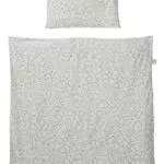 roba Babybettwäsche Miffy 80 x 80 cm - Bettwäsche Set für Babybett & Beistellbett - Hasen Motiv - Bettbezug 80x80 & Kissenbezug 40x35 cm - Grau