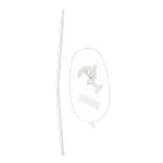 roba Himmelstange mit Klemme für Baby Betthimmel - Universal Himmelhalter in Weiß - Zubehör für Babybetten - ca. 150 cm hoch / rund