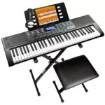 Rockjam 61-Key-Tastatur-Klavierset mit Tastaturständer