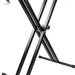 RockJam Double Braced Adjustable Keyboard Stand with Locking Straps