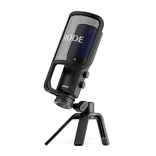 RØDE NT-USB+ Professionelles USB-Mikrofon für Profi-Audioaufnahmen direkt auf dem Computer oder Mobilgerät
