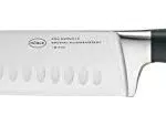 RÖSLE Santokumesser Tradition, Hochwertiges Küchenmesser mit Kullenschliff zum feinen Schneiden von Fleisch