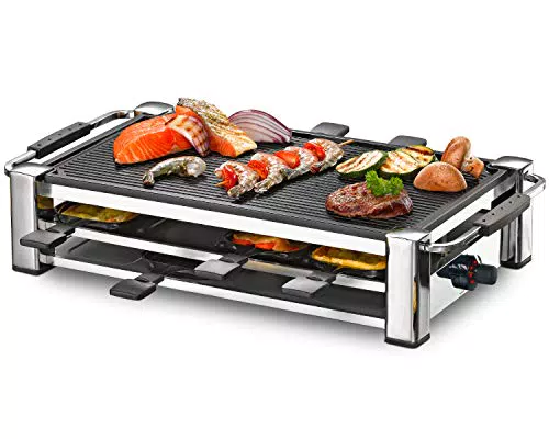 ROMMELSBACHER RCC 1500 Raclette-Grill, Tischgrill für 8 Personen