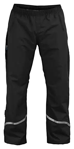 Rubberneck NXSVN Fahrrad Regenhose Atmungsaktiv, Reflektierend mit 3M Reflektoren Schwarz Größe X