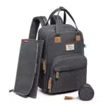 RUVALINO Baby Wickelrucksack Wickeltasche Rucksack mit tragbarer Wickelauflage