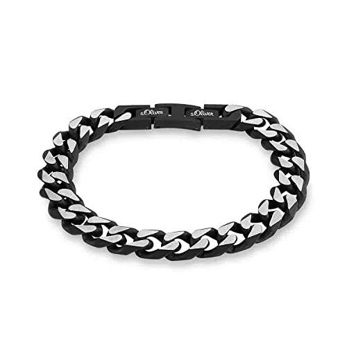 s.Oliver Armband Edelstahl Herren Armschmuck, 20+1, 5 cm