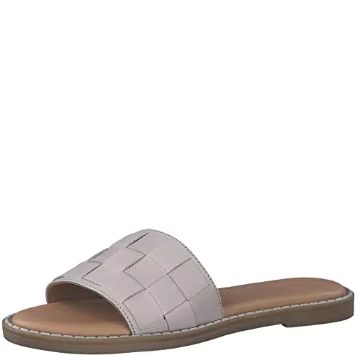 s.Oliver Damen 5-5-27104-20 Schiebe-Sandalen, Stone