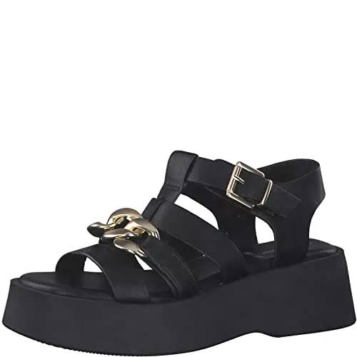 s.Oliver Damen 5-5-28322-20 Sandale, Black