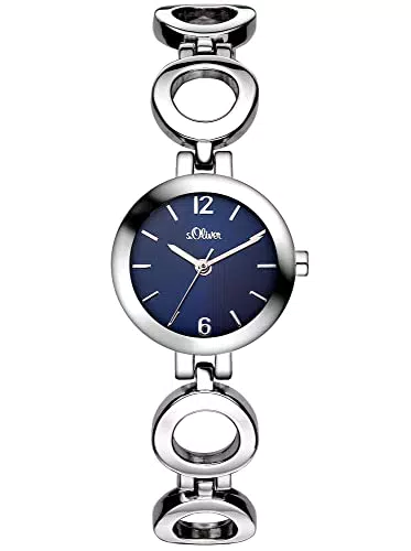 s.Oliver Damen Analog Quarz Armbanduhr SO-3015-MQ