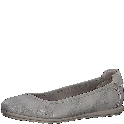 s.Oliver Damen Ballerinas aus Kunstleder Elegant Beige