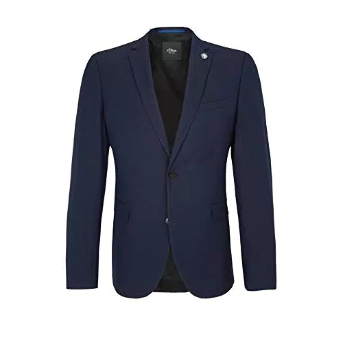 s.Oliver Herren 160.11.899.15.153 Anzugjacke, Blau Dark Blue