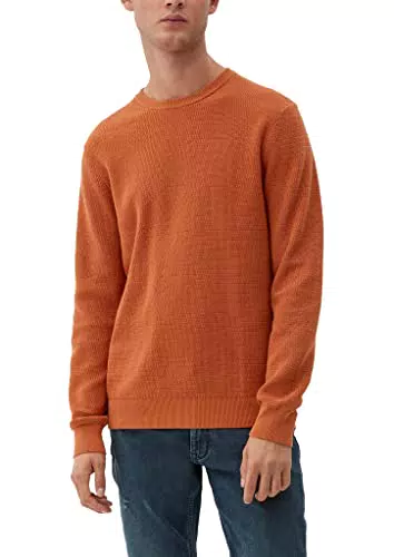 s.Oliver Men's 2118085 Strickpullover, Rost 2805