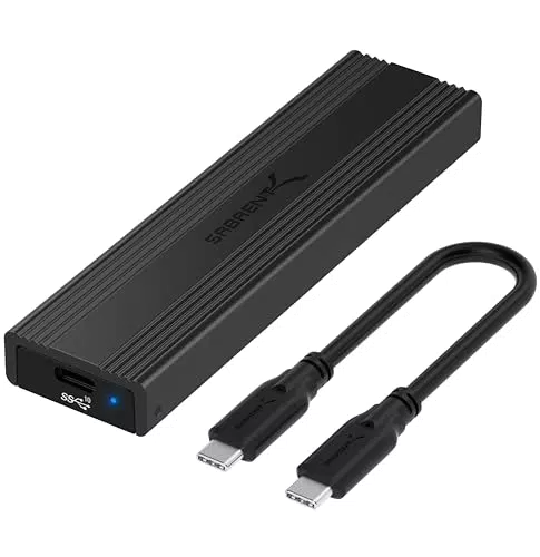 SABRENT M.2 SSD Gehäuse, USB C 3.2 Gen 2 auf NVMe SSD