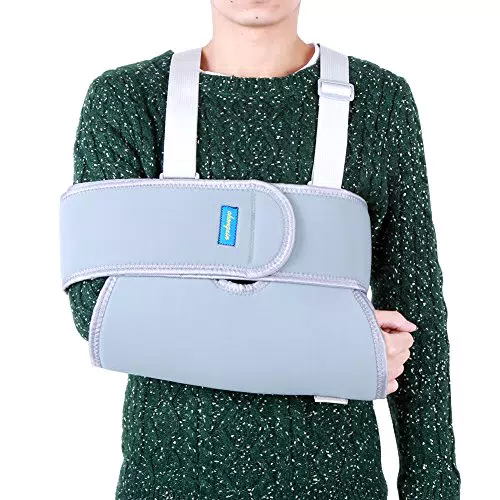 Salmue Arm Schultergurt, Verstellbarer Arm Sling Stützgurt Multifunktionsarm Gurt Schulterprellung und Dehnung der Schulterversetzung